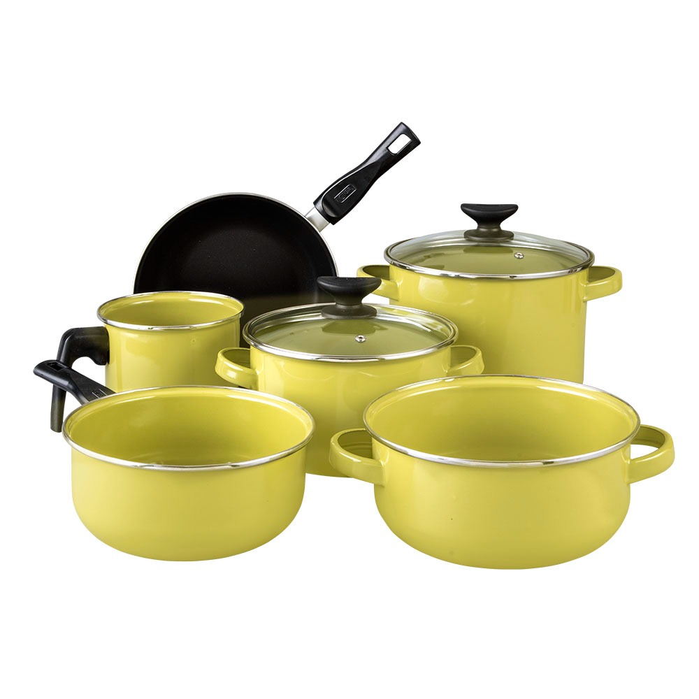 BATERIA CINSA MADRID OPTIMA VERDE MANZANA C/TAPA DE VIDRIO DE 8 PIEZAS - 315384
