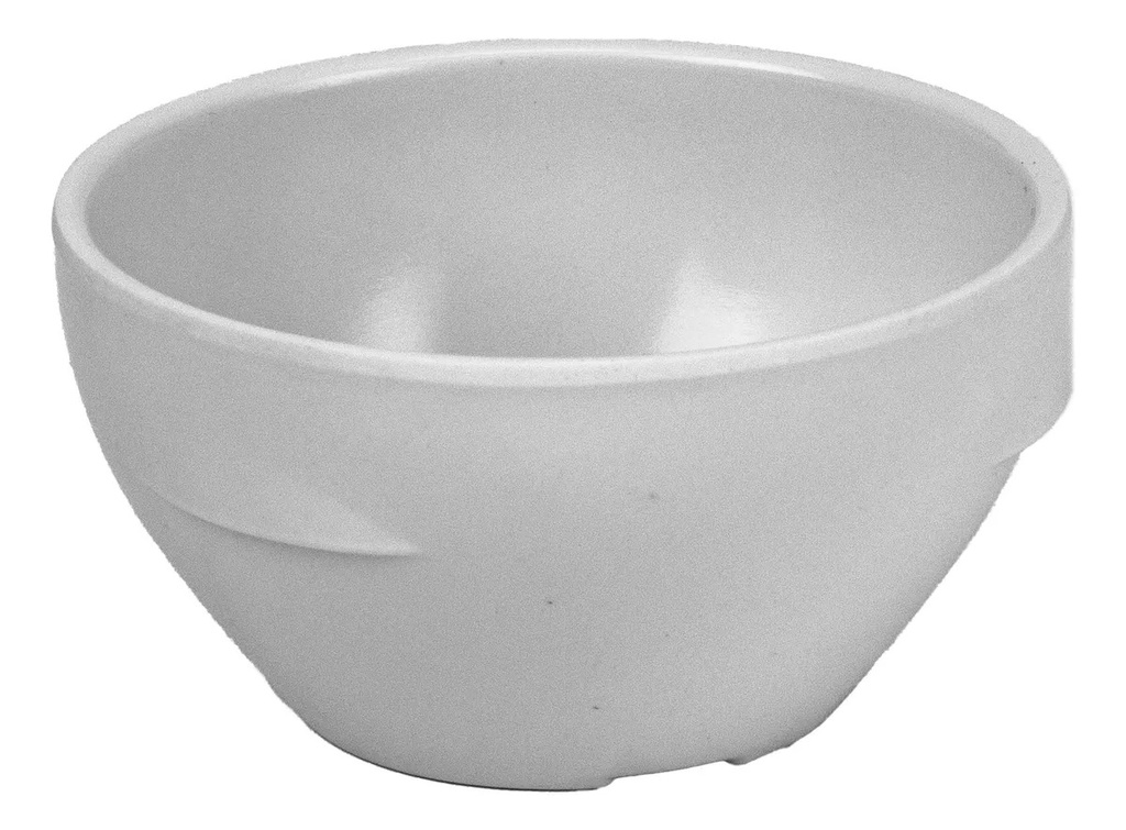 TAZON CONSOME 4.5" DE MELAMINA BLANCA D09 - 004-009-112