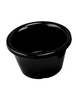 RAMEQUIN DE 4 oz DE MELAMINA NEGRA - 004-017-125