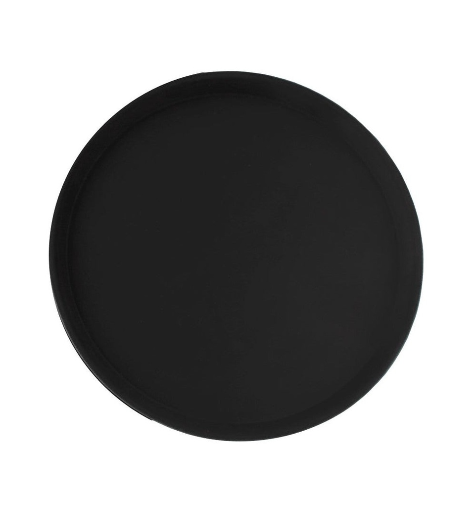 CHAROLA REDONDA DE FIBRA DE VIDRIO COLOR NEGRA 35cm - 056-003-002