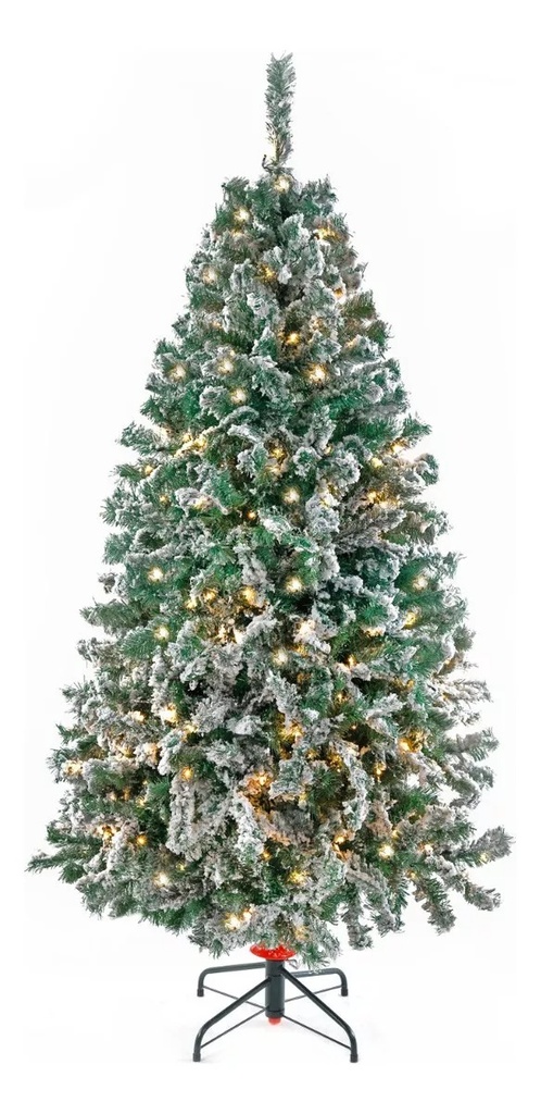 PINO VERMONT VERDE NEVADO C/300 LUCES LED CALIDA #7 220cm - 34170