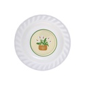 PLATO SOPERO ONDULADO 8.5" FLOR #003-502-005