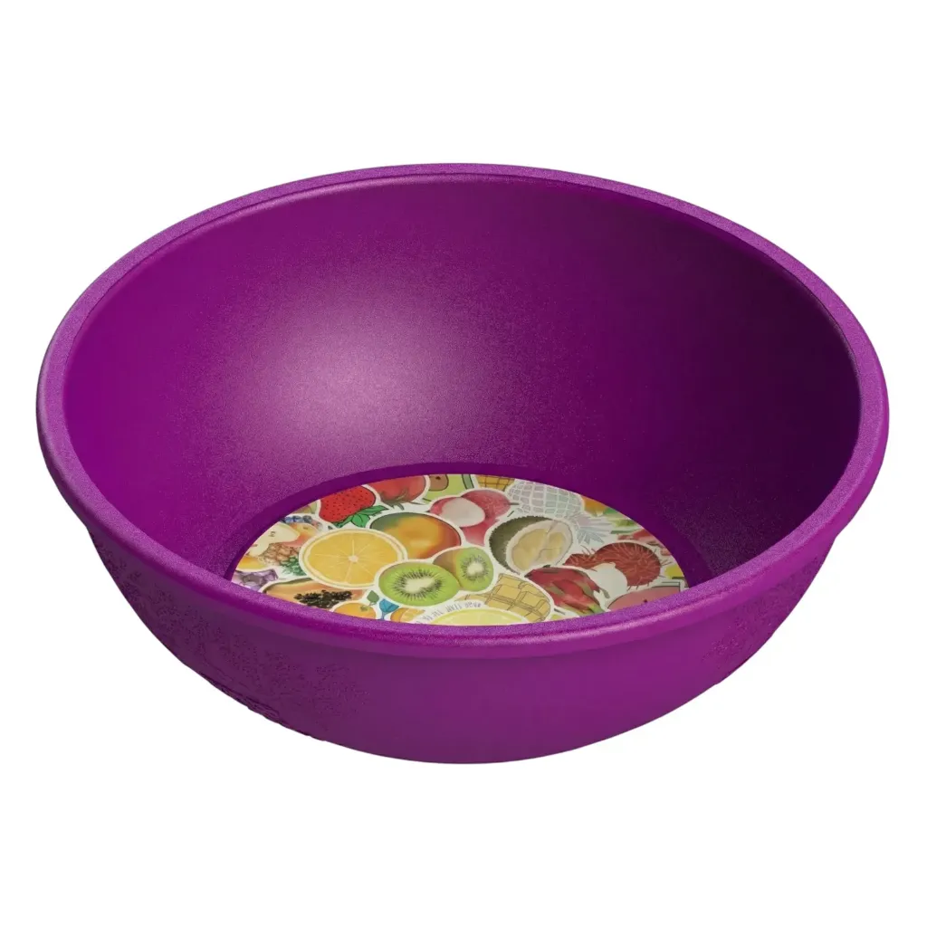 PALANGANA DE PLÁSTICO UVAS 36 cm / 6 LITROS