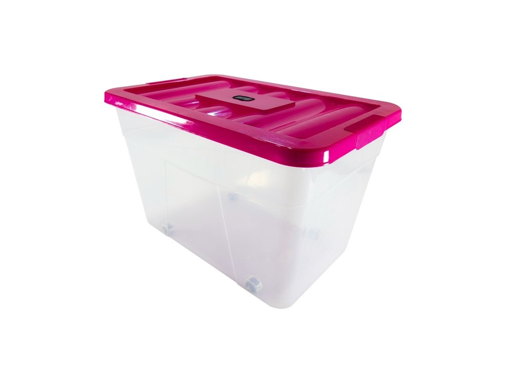 CAJA ERICK 37 NATURAL C/RUEDAS Y TAPA AZUL (65 L) No 530249-04