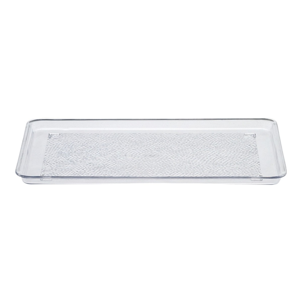 CHAROLA RECTANGULAR DE POLICARBONATO CRISTAL 34x23x1.5cm - PT1311