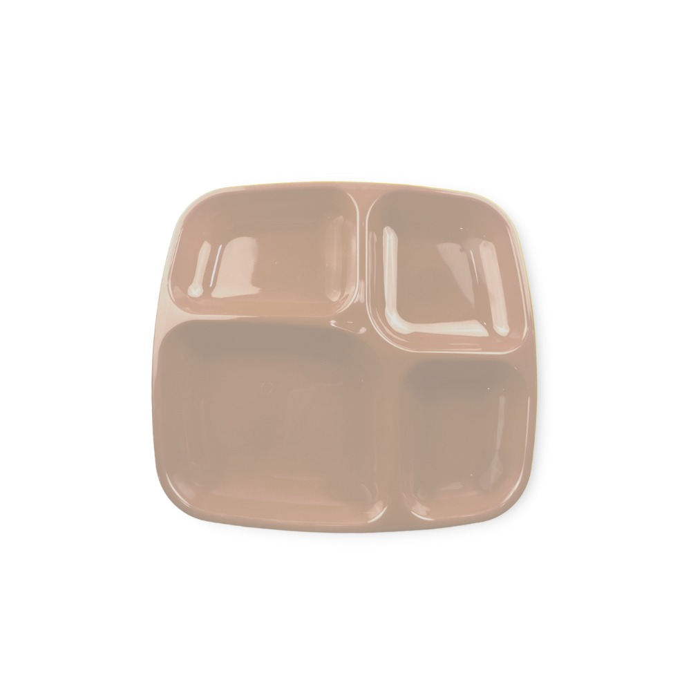 PLATO 4 DIVISIONES BEIGE MELAPLAST - MX-089B