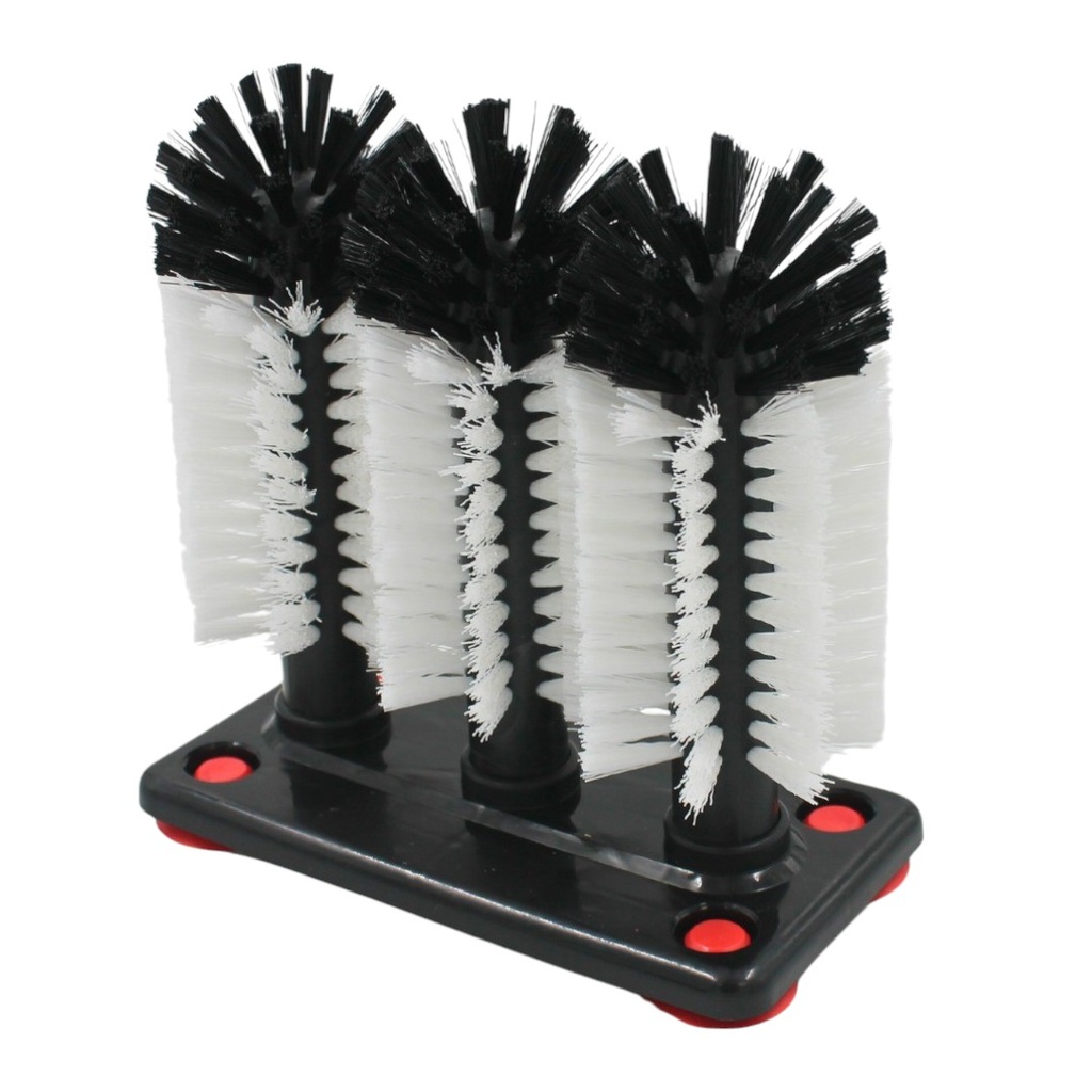 [054750] CEPILLO TRIPLE PARA VASO CON VENTOSAS - DS1825