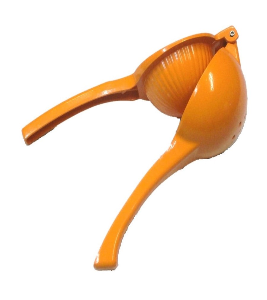 [055876] EXPRIMIDOR DE LIMON DE ALUMINIO NARANJA 22.8 x 9.2 cm - 020-001-071