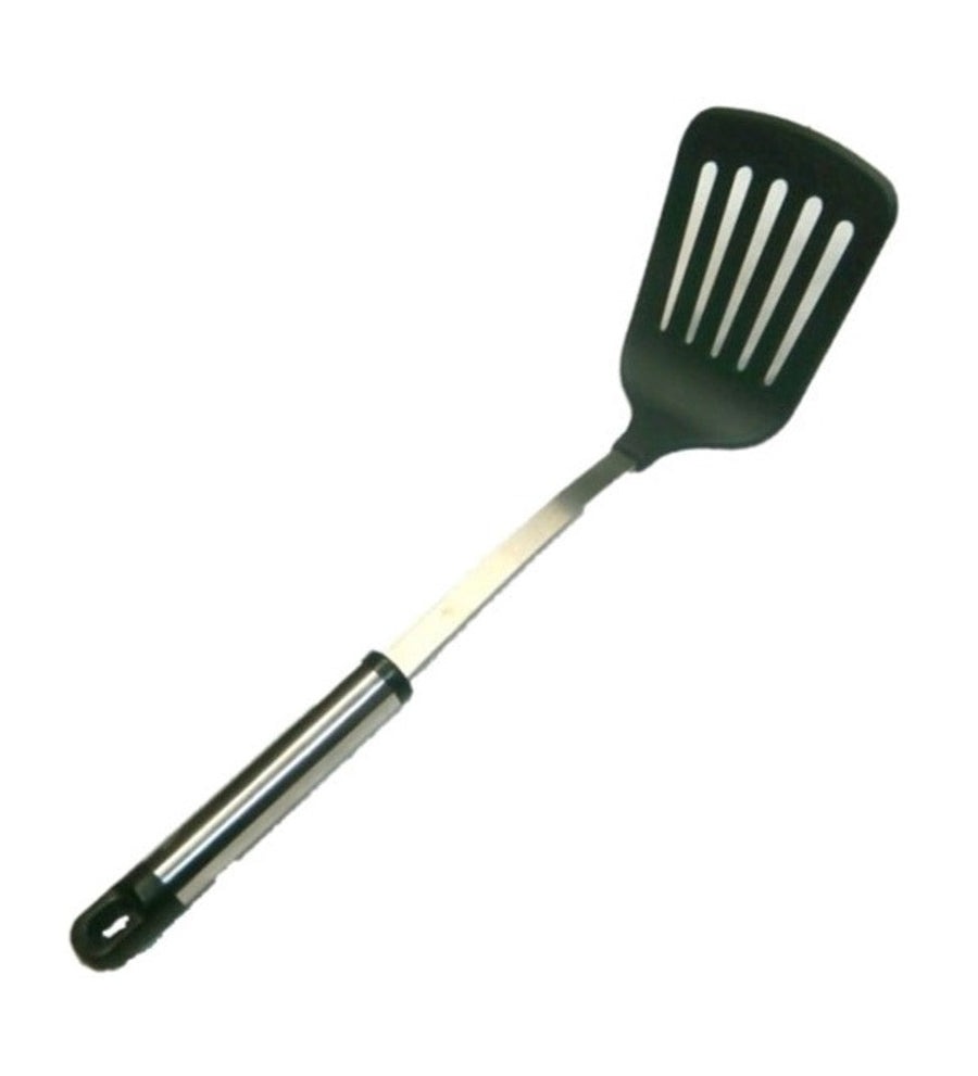 [059056] VOLTEADOR CON RANURAS NYLON Y MANGO DE METAL 33 cm - 021-001-002