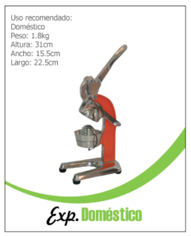 [009885] EXPRIMIDOR DOMÉSTICO