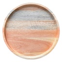 BANDEJA AURA CIRCULAR GRANDE DE CEDRO ROSADO - B1048