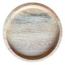 BANDEJA AURA CIRCULAR MEDIANA DE CEDRO ROSADO - B1050