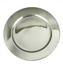 PLATO BASE DE ACERO INOXIDABLE DE 33cm #146-013-033