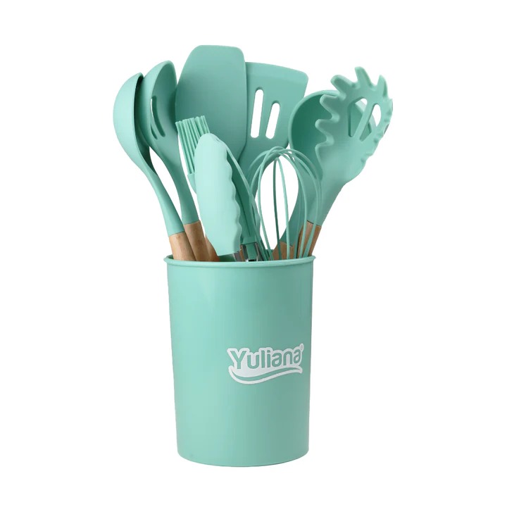 SET DE COCINA DE SILICON Y MADERA No R7-13090