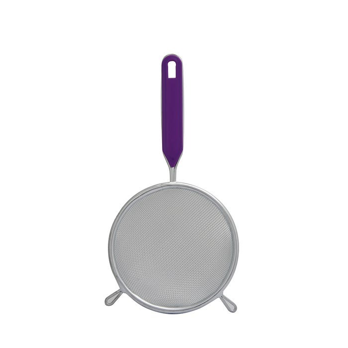 COLADOR CROMADO CON MANGO DE PLÁSTICO 12 cm - 022-006-012