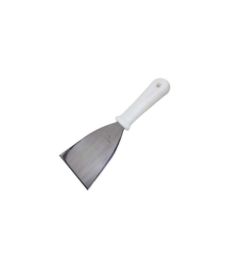 RASPADOR 5" x 4"MANGO DE PLASTICO BLANCO - 120-002-104