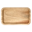 BANDEJA AURA RECTANGULAR MEDIANA DE CEDRO ROSADO - B1054