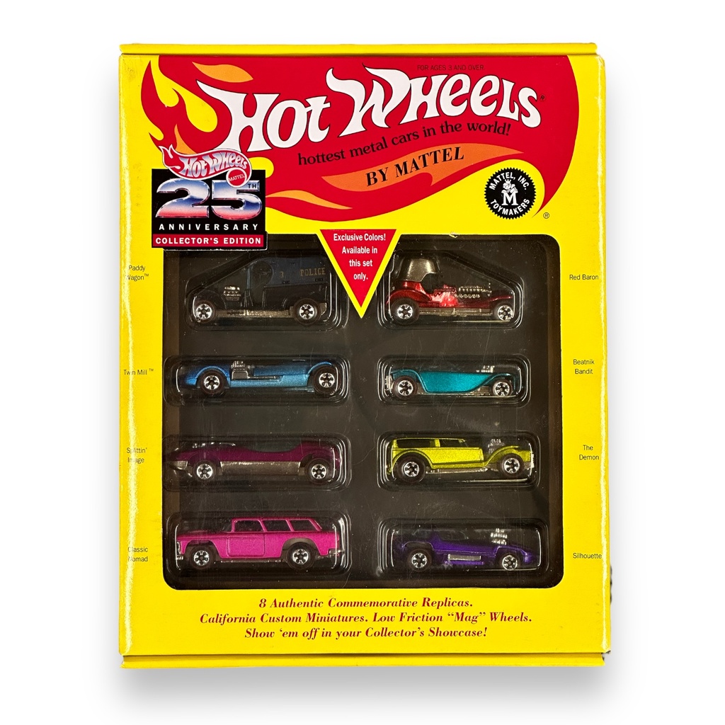 HW KIT DE 8 AUTOS RÉPLICA 25TH ANNIVERSARY SERIE #1