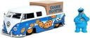 JADA 1963 VOLKSWAGEN BUS PICKUP & COOKIE MONSTER 1:24