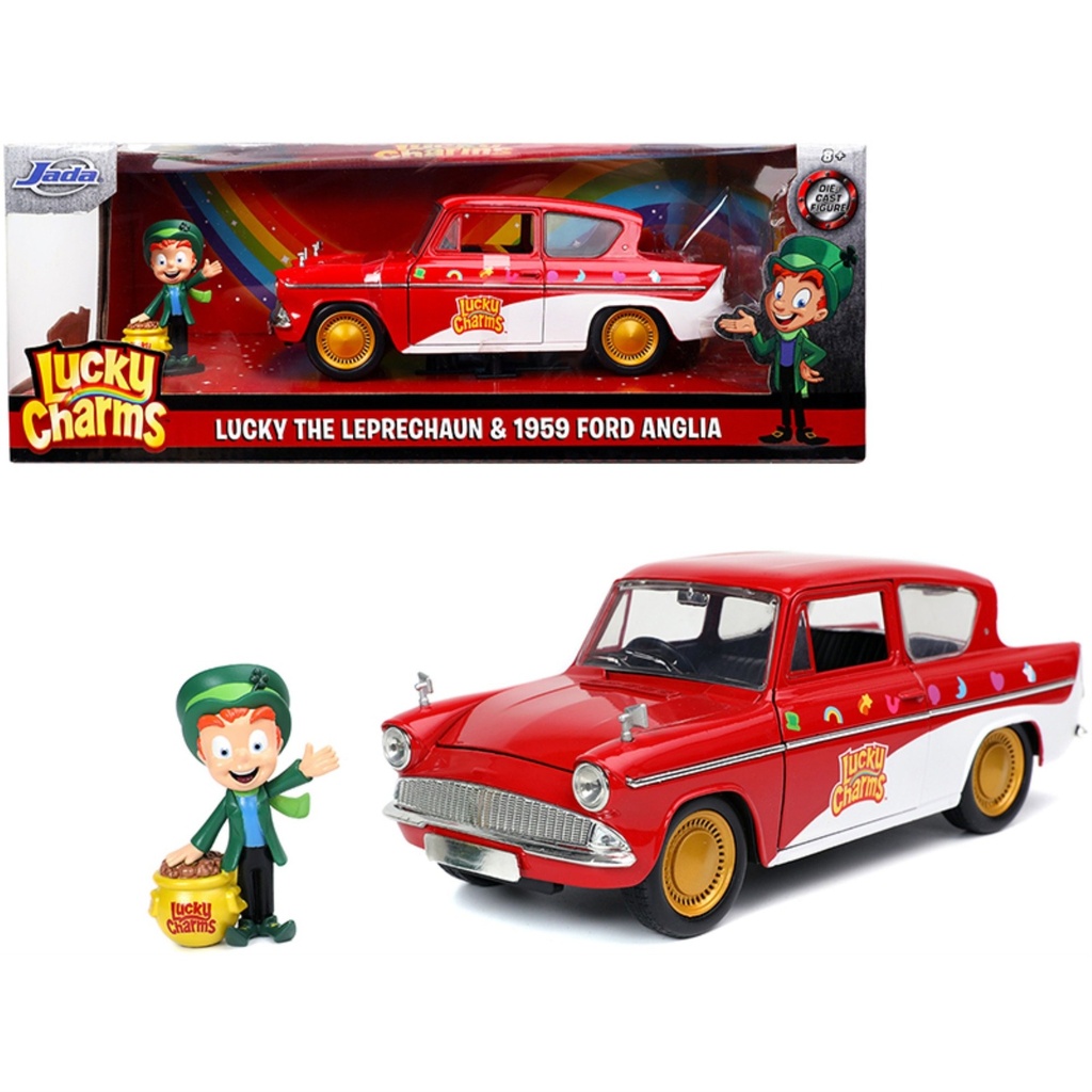 JADA 1959 FORD ANGLIA & LUCKY CHARMS 1:24