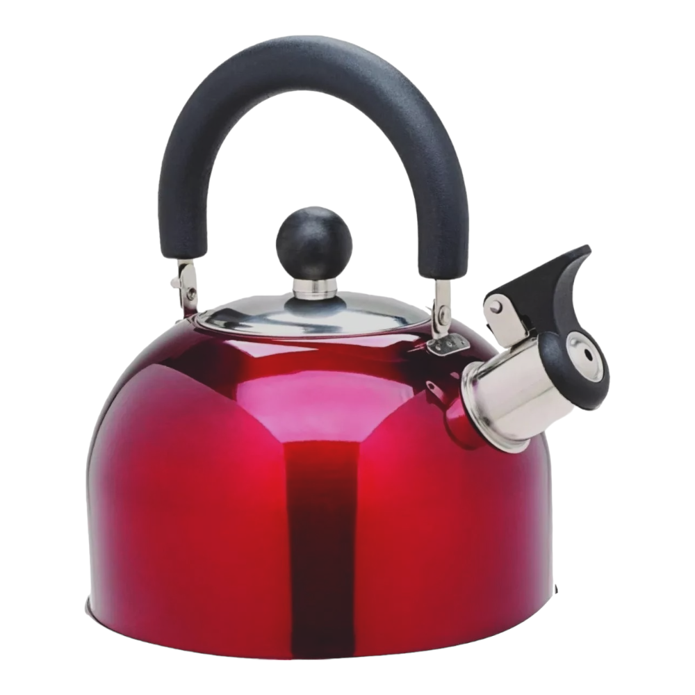 TETERA ROJA 2L DE ACERO INOXIDABLE #MJT002