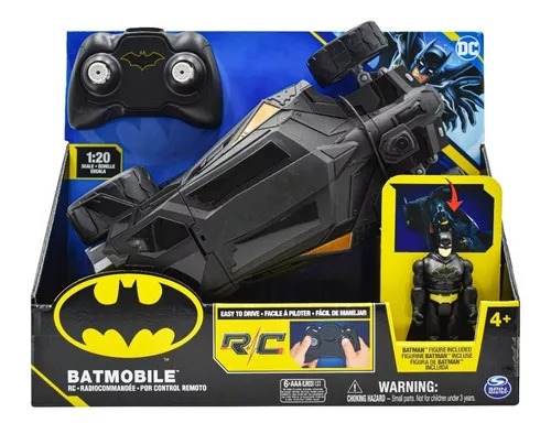 RC BATMOBILE 1:20 CON BATMAN DE 10cm - 6065425