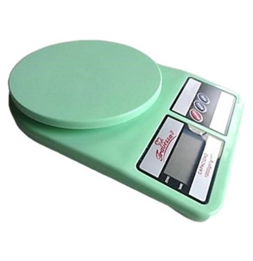 BÁSCULA DIGITAL VERDE CAPACIDAD 10kg - 020-101-067