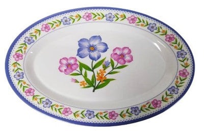 PLATO OVALADO 12" MELAMINA D001 - 003-001-002