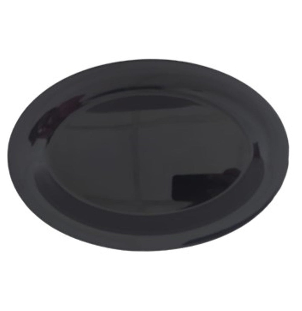 PLATO OVALADO 30.5cm MELAMINA NEGRO DIAMANTE - 105-015-102