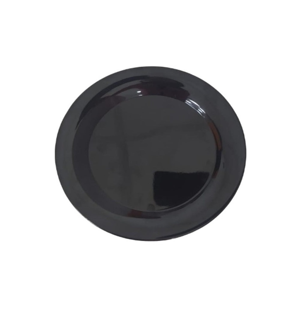 PLATO TRINCHE 20.3cm MELAMINA NEGRO DIAMANTE - 105-015-104