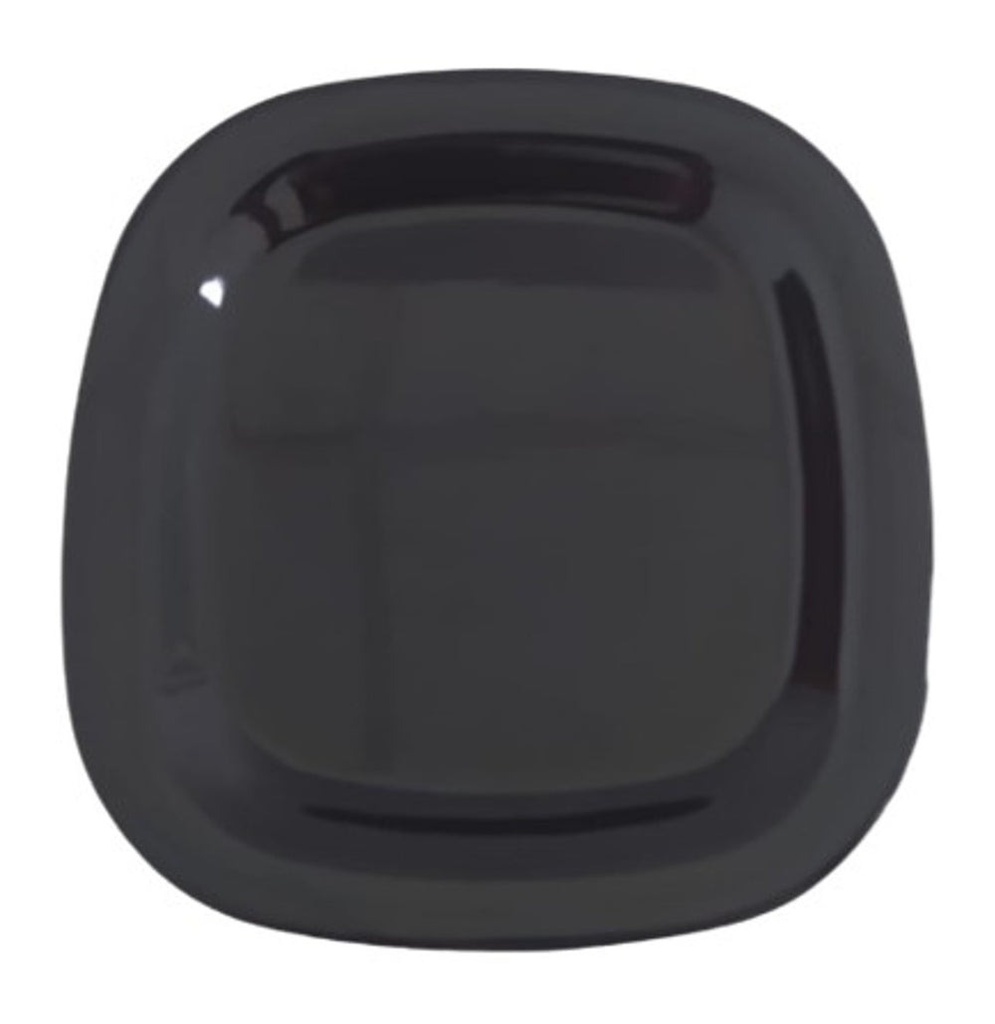 PLATO ENSALADA CUADRADO 10" MELAMINA NEGRO DIAMANTE - 105-015-130