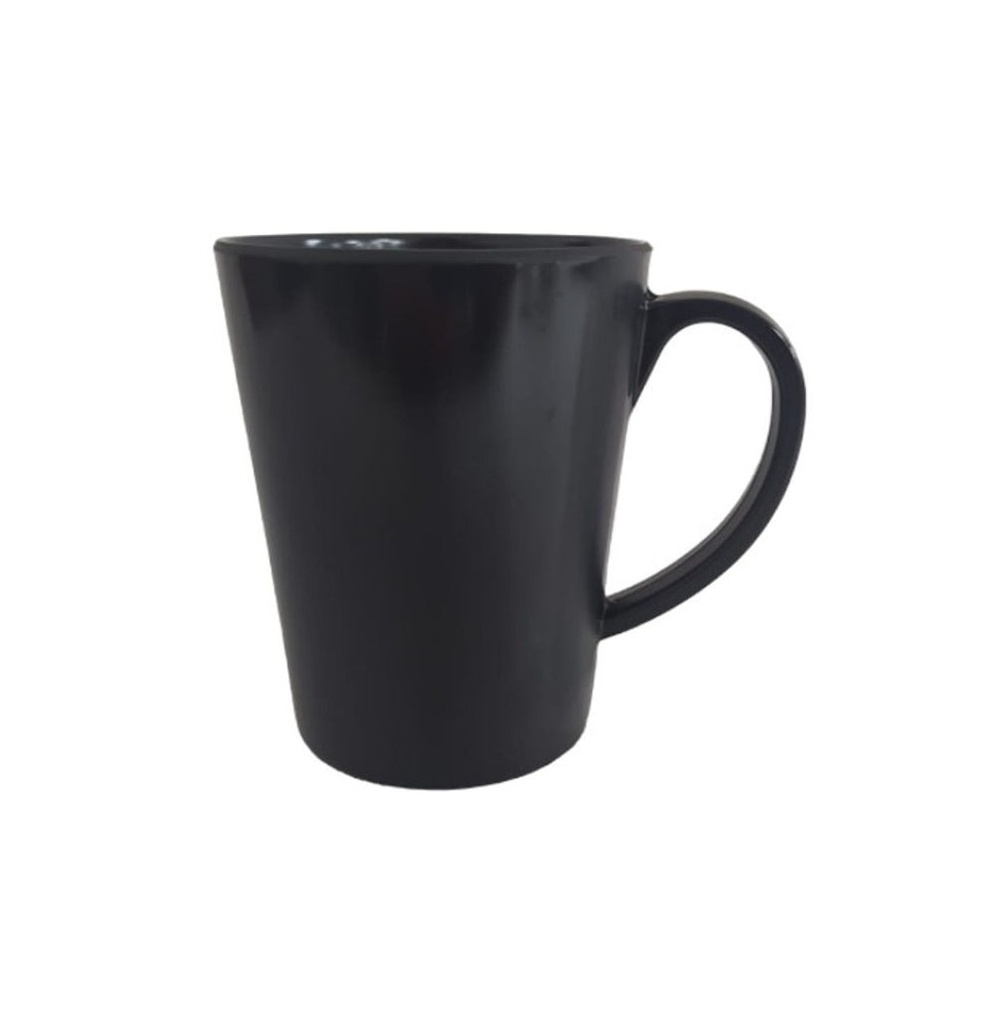 TARRO 8x10cm MELAMINA NEGRO DIAMANTE - 105-015-137