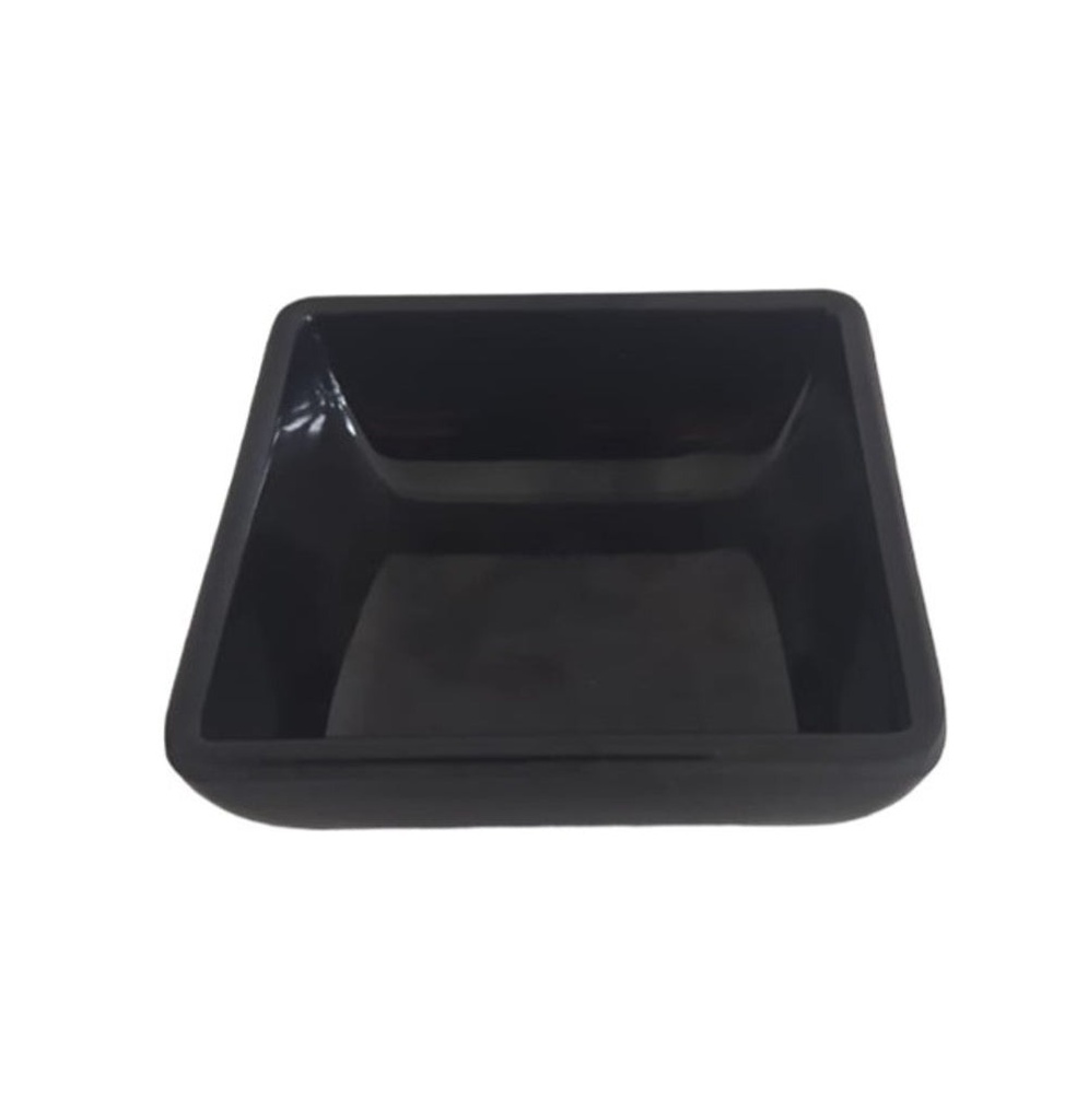 MINI TAZÓN CUADRADO 3" MELAMINA NEGRO DIAMANTE - 105-015-153