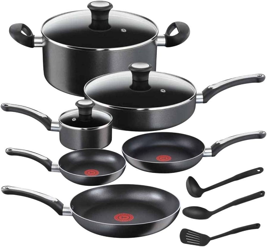 BATERIA NEW PLATINUM NEGRA T-FAL (12 PZAS) #TFB182SC84