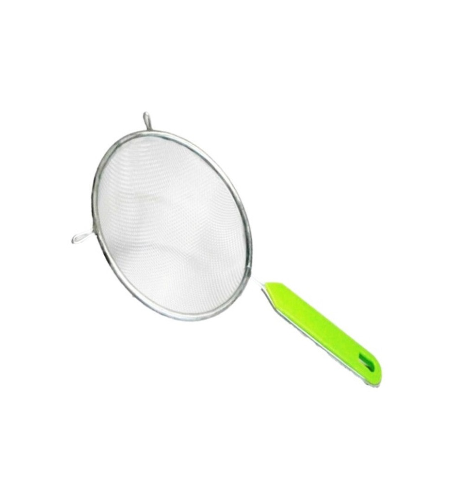 COLADOR CROMADO CON MANGO DE PLÁSTICO 16 cm - 022-006-016