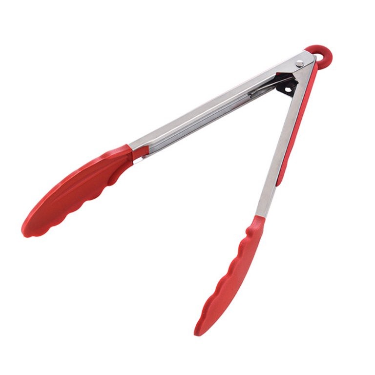 PINZAS DE ACERO INOXIDABLE SILICÓN 30cm - Y757-PZR30