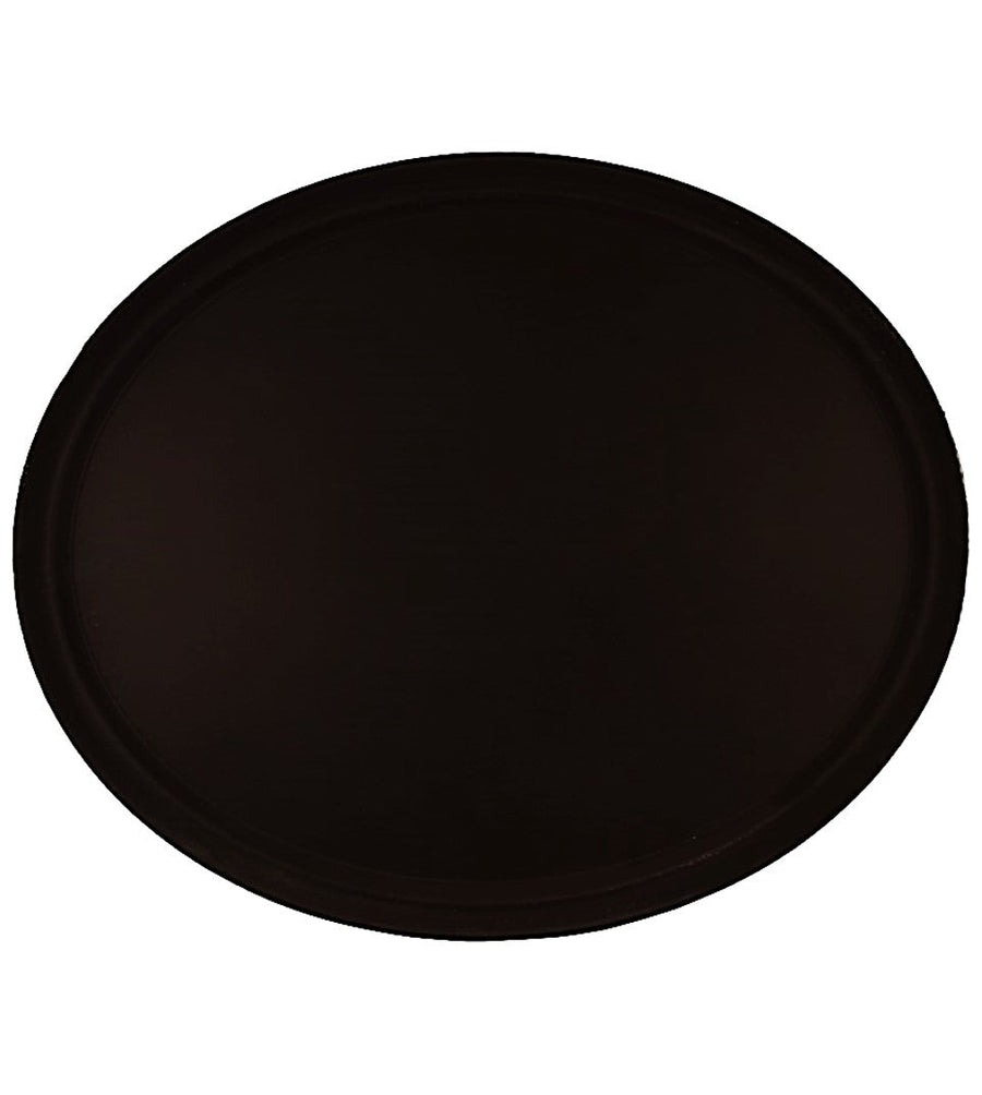 CHAROLA OVALADA DE FIBRA DE VIDRIO NEGRA 56cm x 68cm - 056-003-009