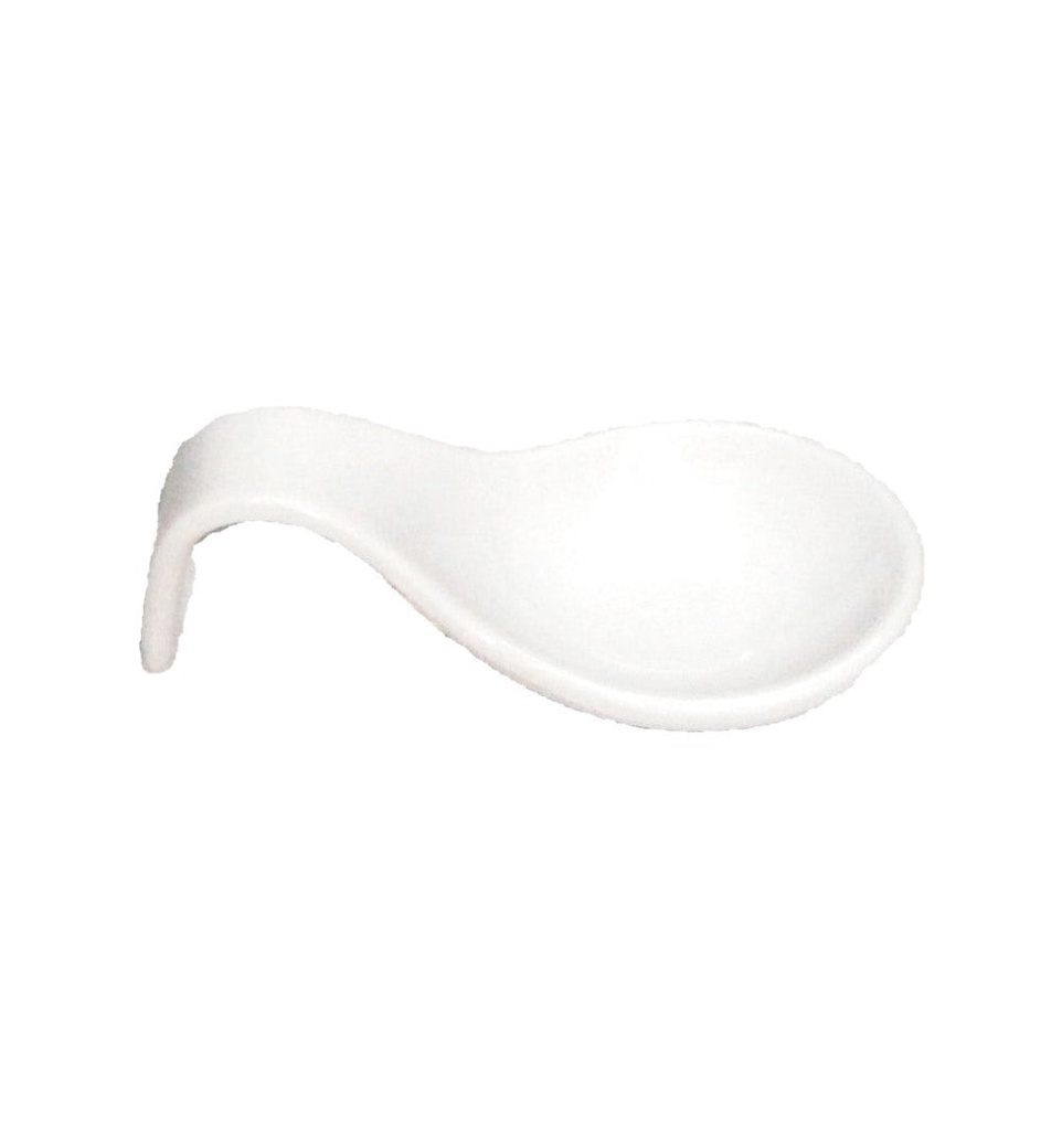 MINI CUCHARA DE DEGUSTACIÓN MELAMINA BLANCO DIAMANTE 10cm - 105-009-151