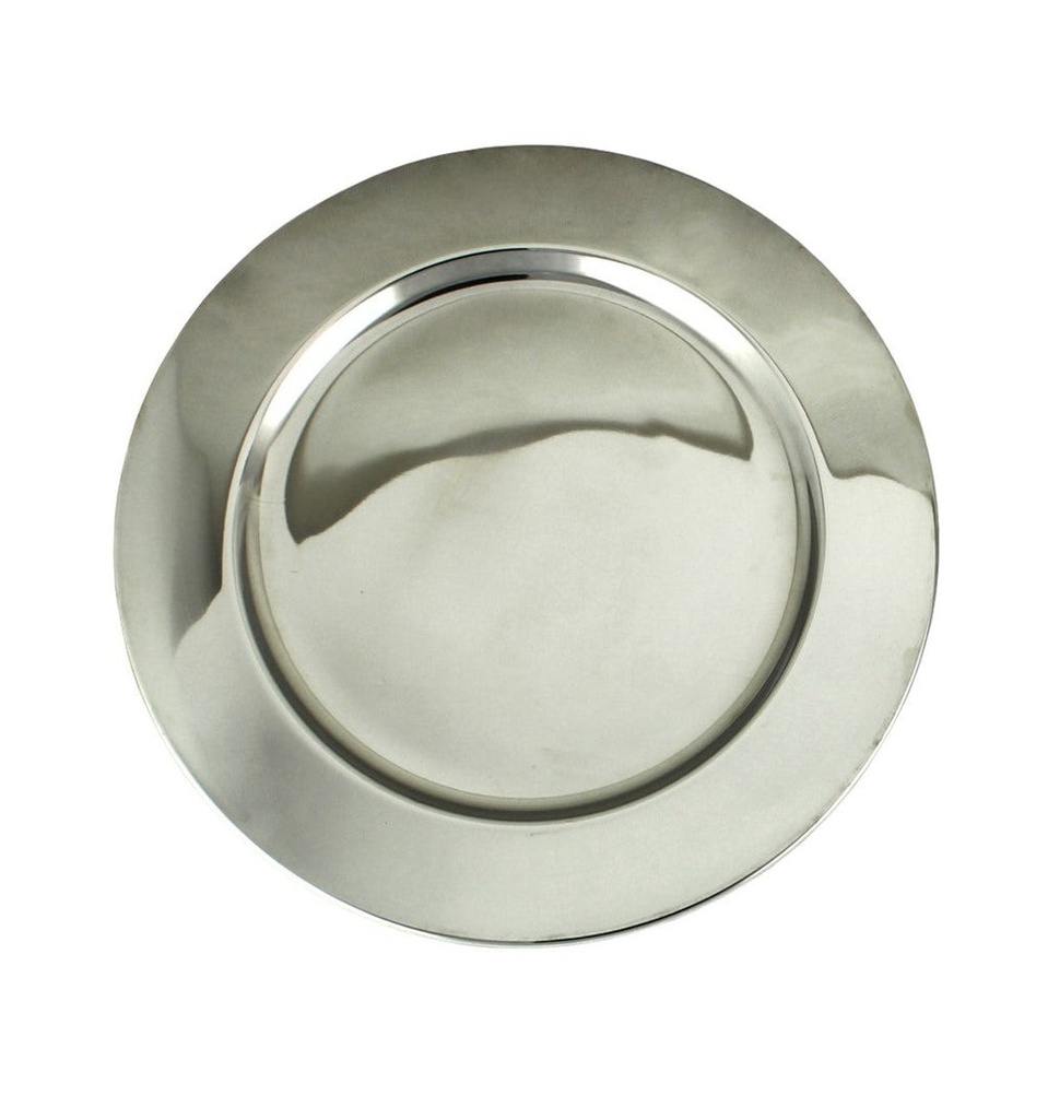 PLATO BASE DE ACERO INOXIDABLE 30cm - 146-013-030