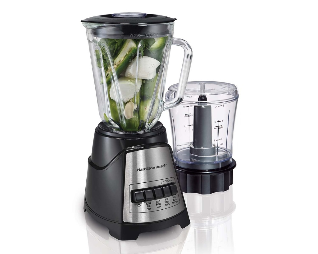 LICUADORA HAMILTON BEACH POWER ELITE CON PICADOR C/VASO DE VIDRIO - HB58149