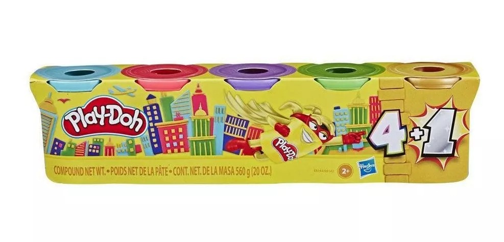 [061734] PLAY-DOH SUPER GOLD PACK 4+1 - E8142