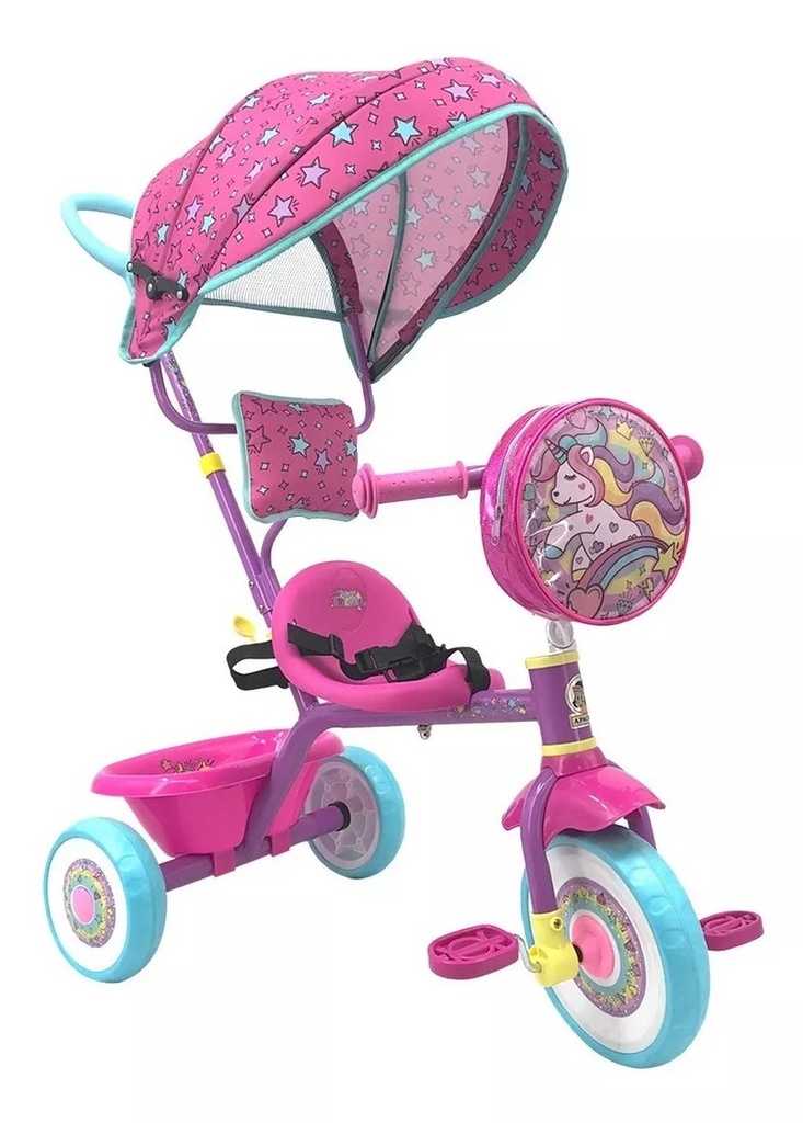 [061775] TRICICLO APACHE TRIXIE ROSA CON TOLDO