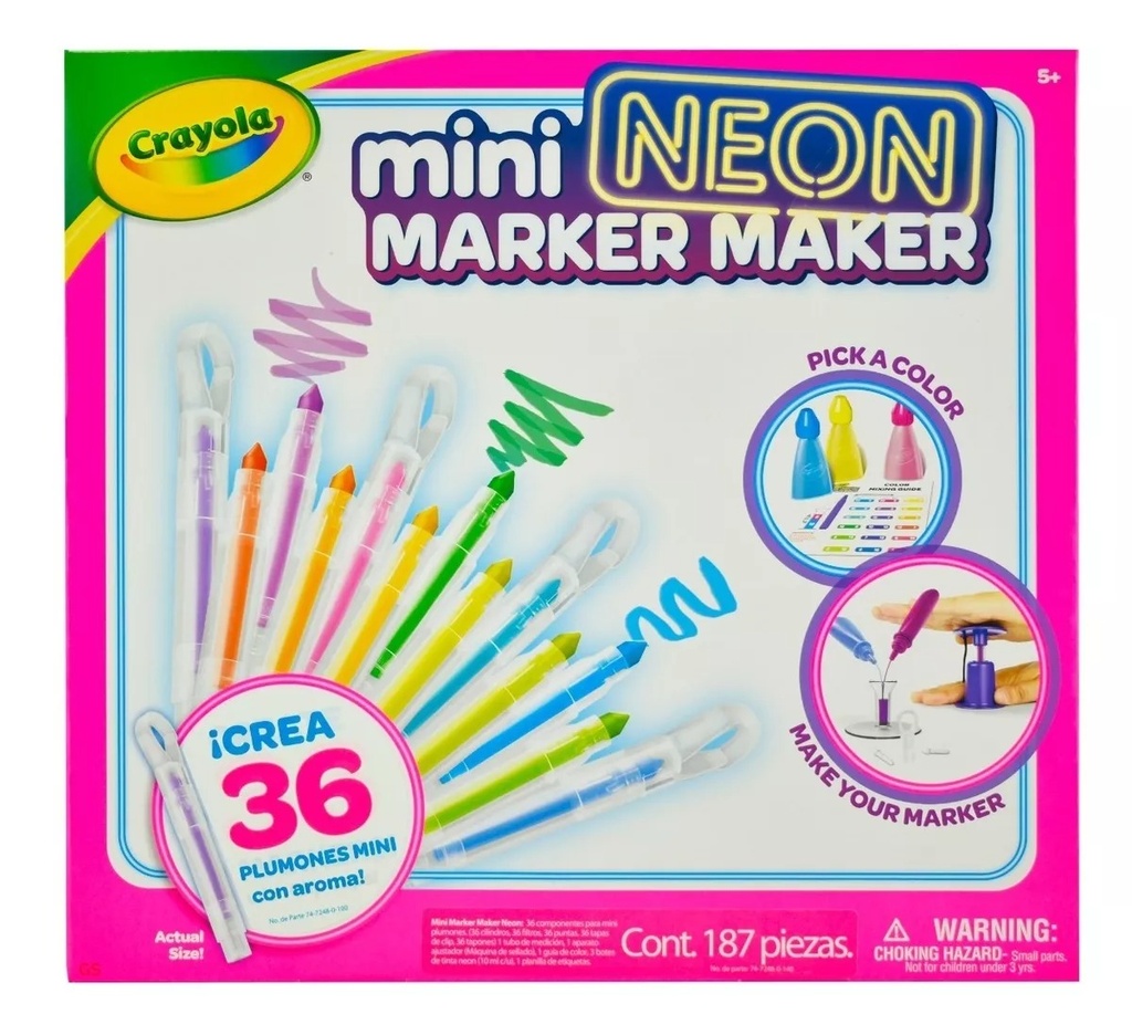 CRAYOLA MINI NEON MARKER MAKER - 74-7248
