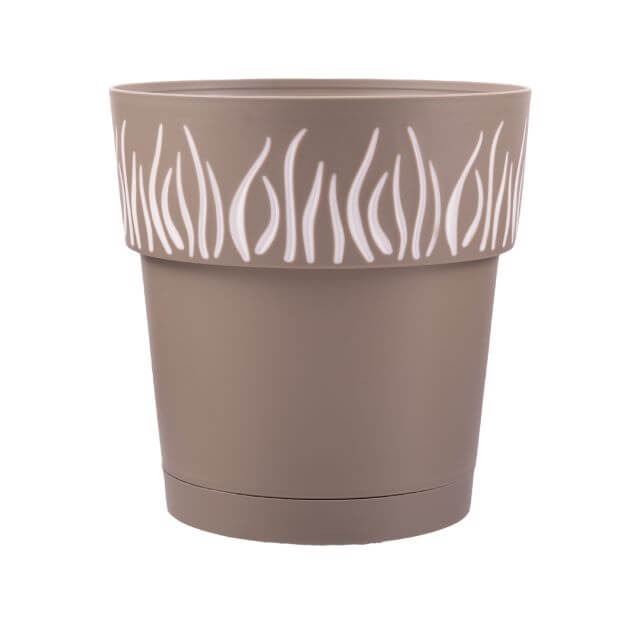 MACETA EMILY REDONDA 10" TERRACOTA