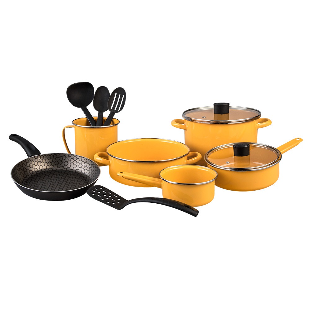 BATERIA CINSA PRAKTICA AMARILLA DE 12 PIEZAS - 321252