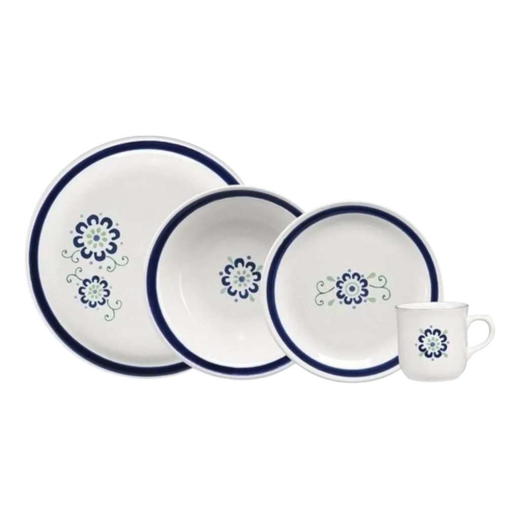 [062128] VAJILLA SANTA ANITA MARRAKESH Y-102 DE 16 PIEZAS - 308050