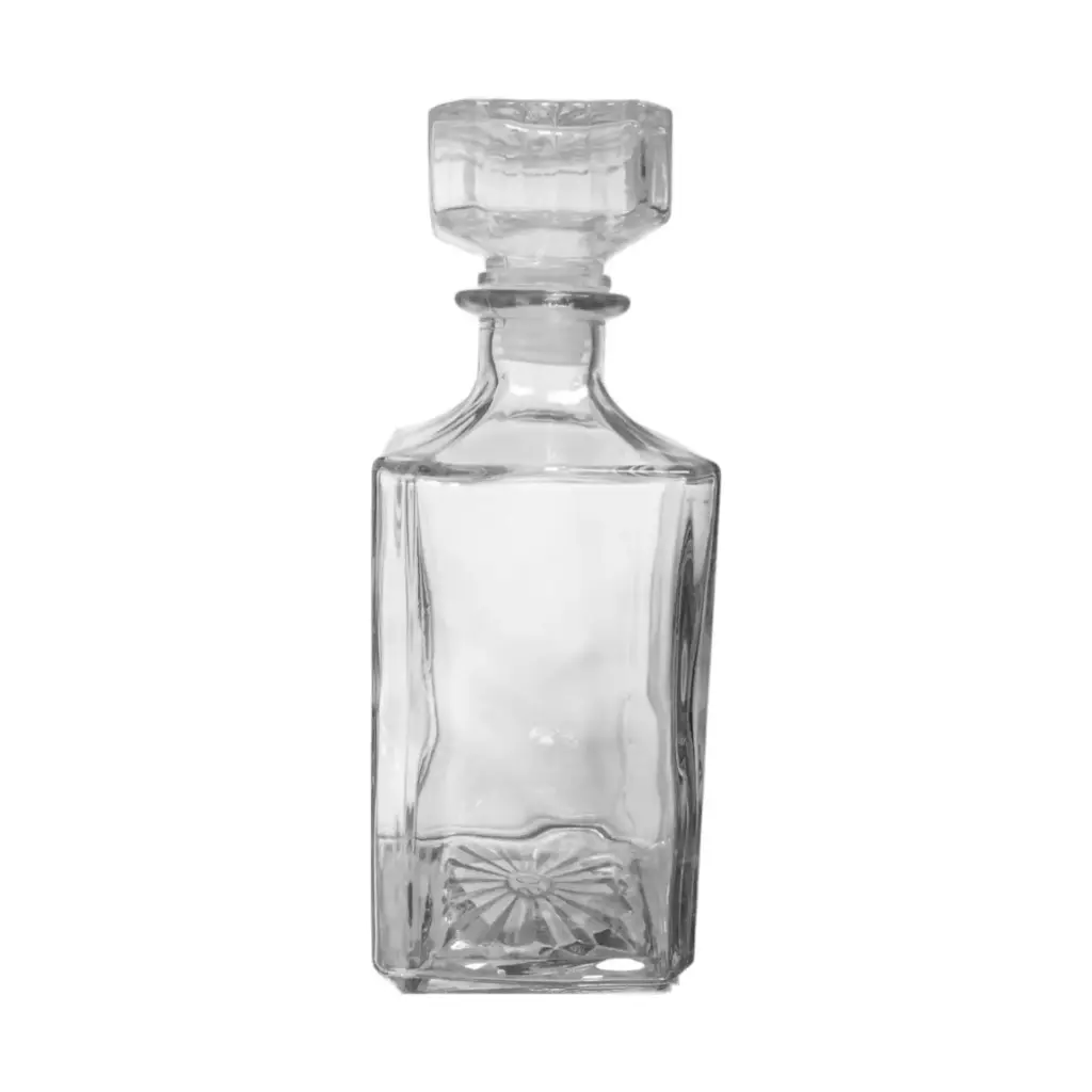 LICORERA LISA CUADRADA DE VIDRIO No LQ-1752-C