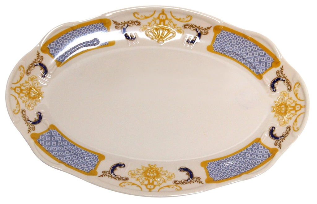[062245] PLATO OVALADO 12" MELAMINA BEIGE D201 - 003-201-030