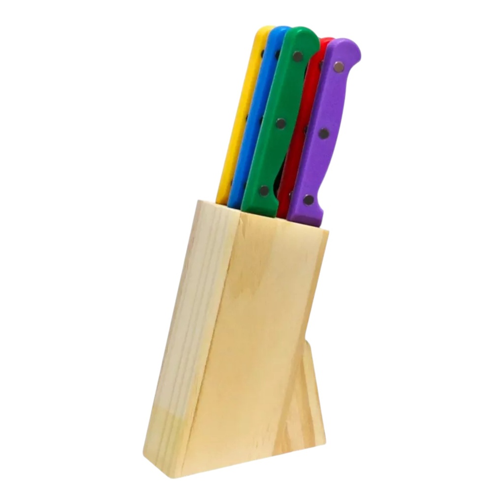 JUEGO DE 6 CUCHILLOS MEDIA HOJA - 050-001-007