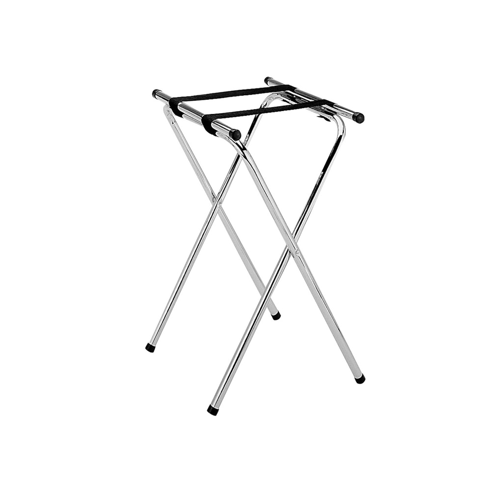 DESCANSO PORTA CHAROLAS / CABRILLA PLEGABLE DOBLE DE ACERO INOXIDABLE - DS0600